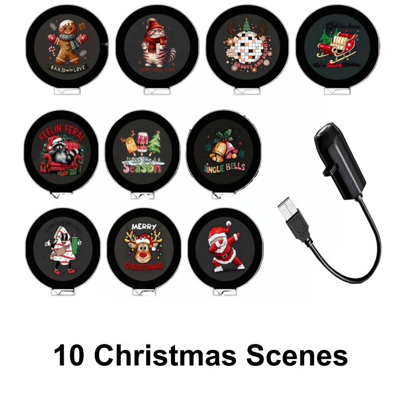 🔥60% OFF NOW✨ Plug-&-Play HD Christmas Projector