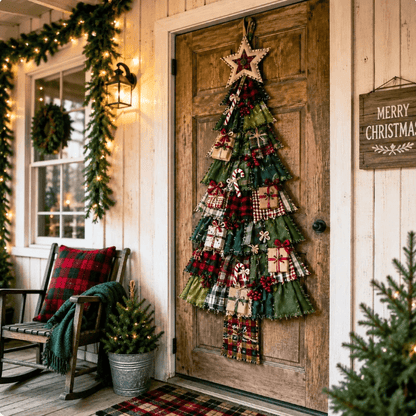 DIY Oversized Patchwork Christmas Tree Door Hanger Kit