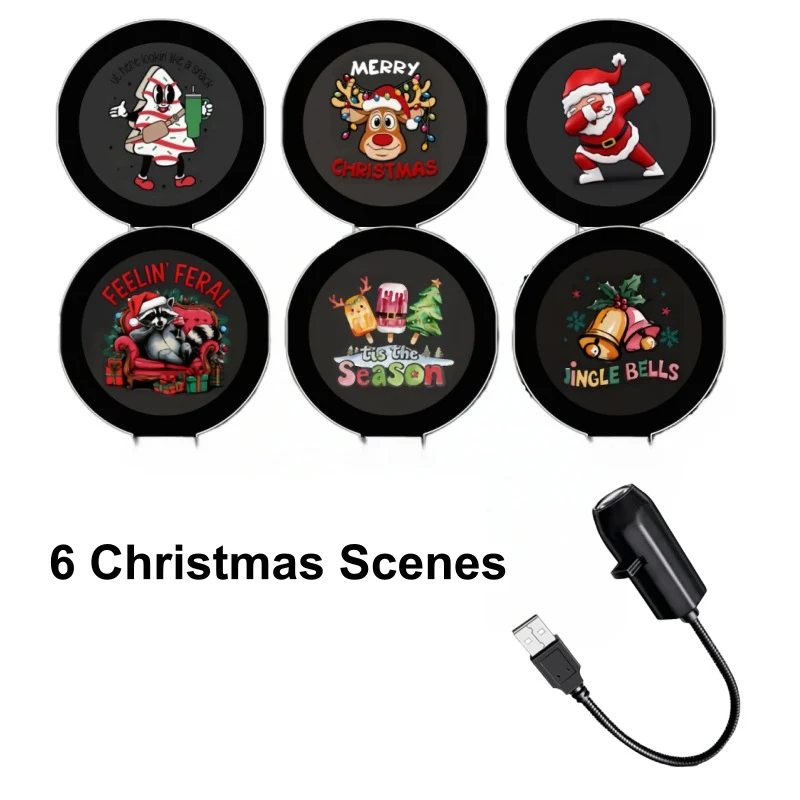 🔥60% OFF NOW✨ Plug-&-Play HD Christmas Projector