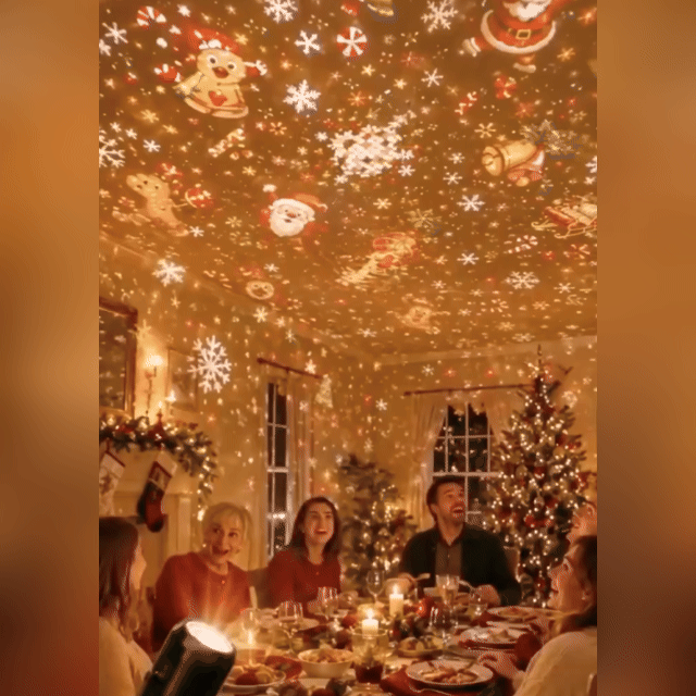 🔥60% OFF NOW✨ Plug-&-Play HD Christmas Projector