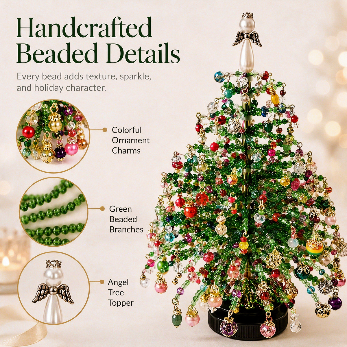 🔥BEST SALE 70% OFF! 🎄DIY Beaded Christmas Tree Ornament Craft Kit