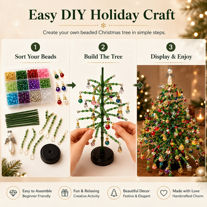 🔥BEST SALE 70% OFF! 🎄DIY Beaded Christmas Tree Ornament Craft Kit