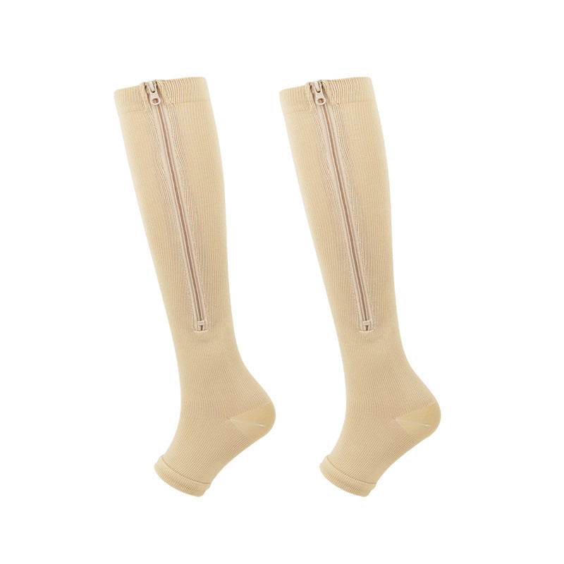 💥LAST DAY SALE 60%OFF💥🏃‍♂️ Sports Zipper Compression Socks – Comfort, Support & Easy On/Off