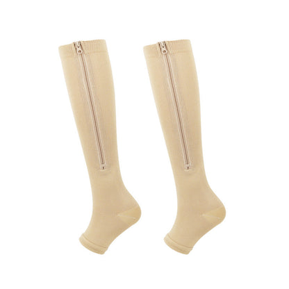 💥LAST DAY SALE 60%OFF💥🏃‍♂️ Sports Zipper Compression Socks – Comfort, Support & Easy On/Off