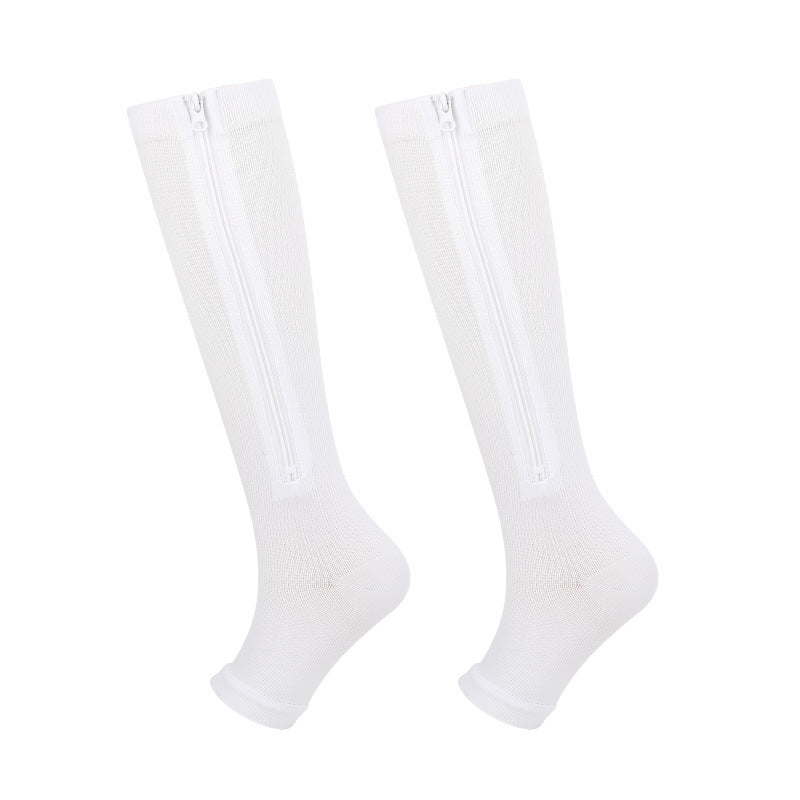 💥LAST DAY SALE 60%OFF💥🏃‍♂️ Sports Zipper Compression Socks – Comfort, Support & Easy On/Off