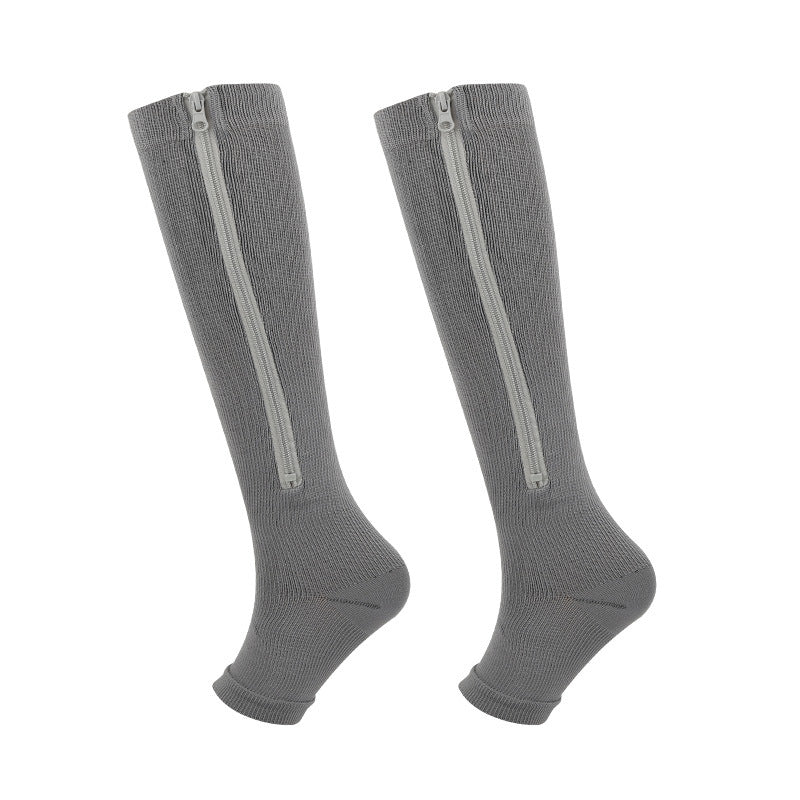 💥LAST DAY SALE 60%OFF💥🏃‍♂️ Sports Zipper Compression Socks – Comfort, Support & Easy On/Off