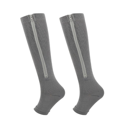💥LAST DAY SALE 60%OFF💥🏃‍♂️ Sports Zipper Compression Socks – Comfort, Support & Easy On/Off