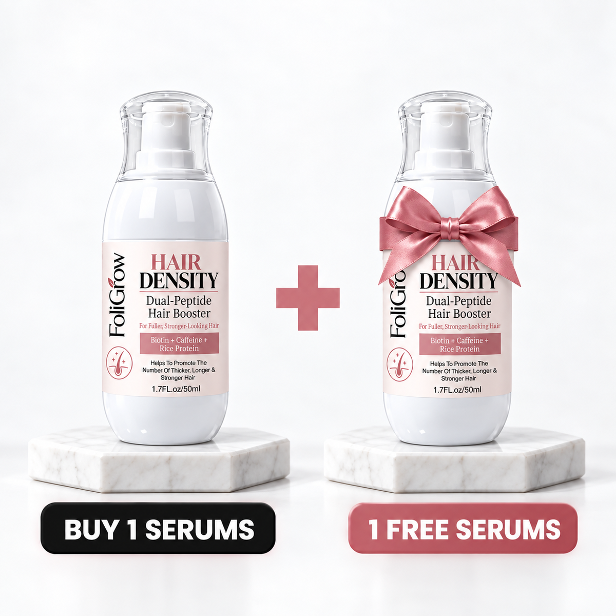 EXCLUSIVE DEAL 70% OFF🔥FoliGrow™ Advanced Dual-Peptide Hair Booster
