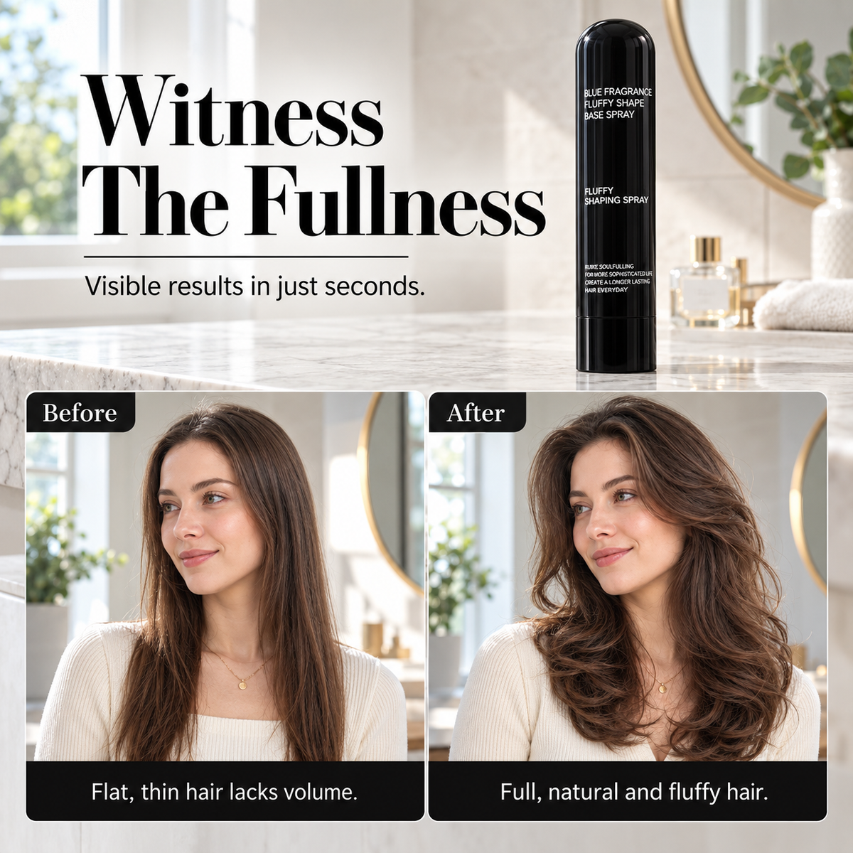 EXCLUSIVE DEAL 70% OFF🔥 Fluffy Volumizing Hair Shaping Spray