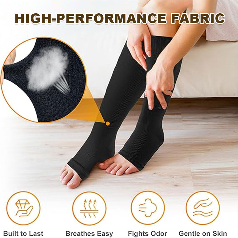 💥LAST DAY SALE 60%OFF💥🏃‍♂️ Sports Zipper Compression Socks – Comfort, Support & Easy On/Off