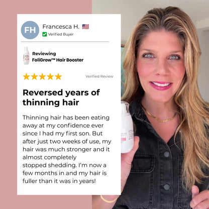 EXCLUSIVE DEAL 70% OFF🔥FoliGrow™ Advanced Dual-Peptide Hair Booster