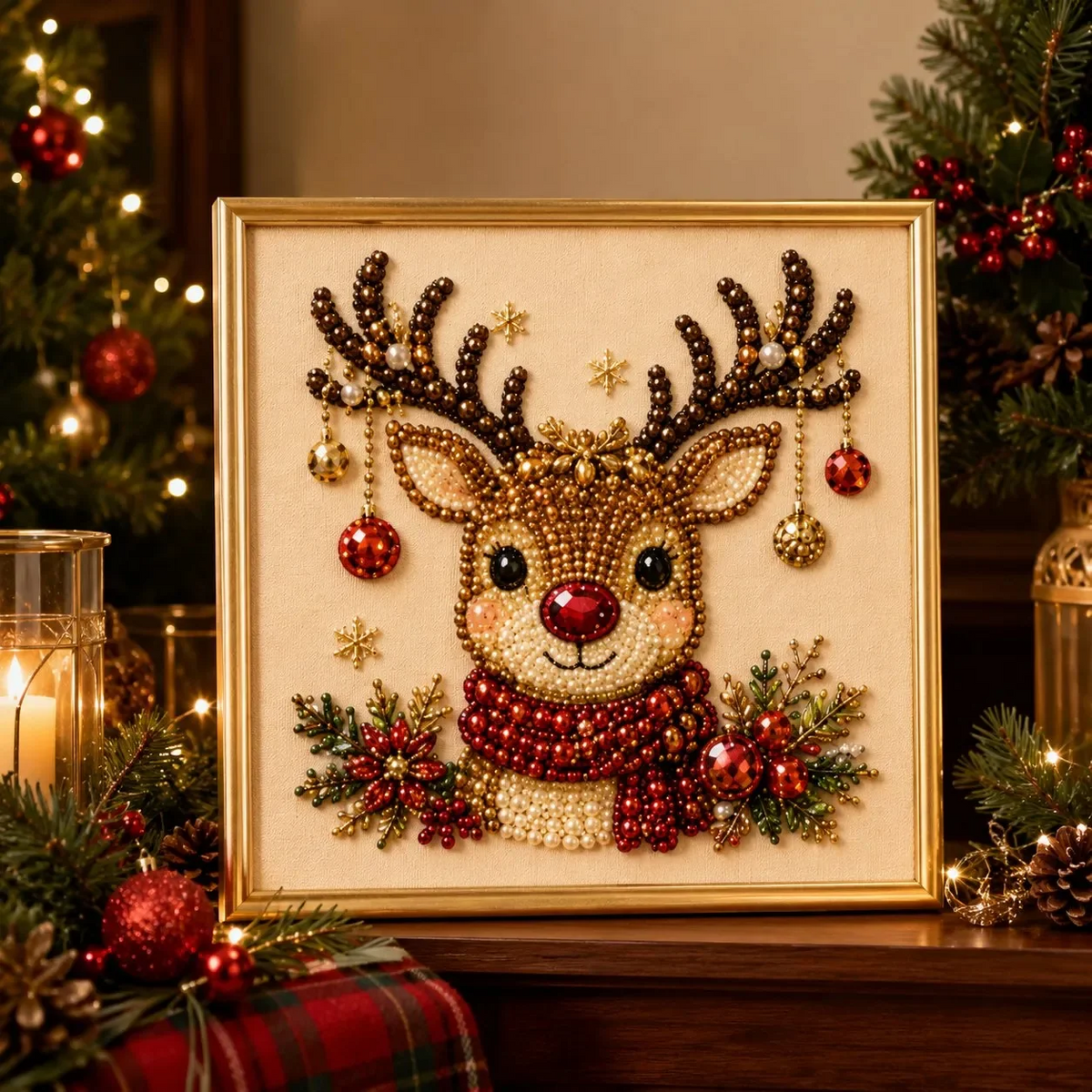DIY Christmas Pearl Diamond Painting Art Kit 🎅