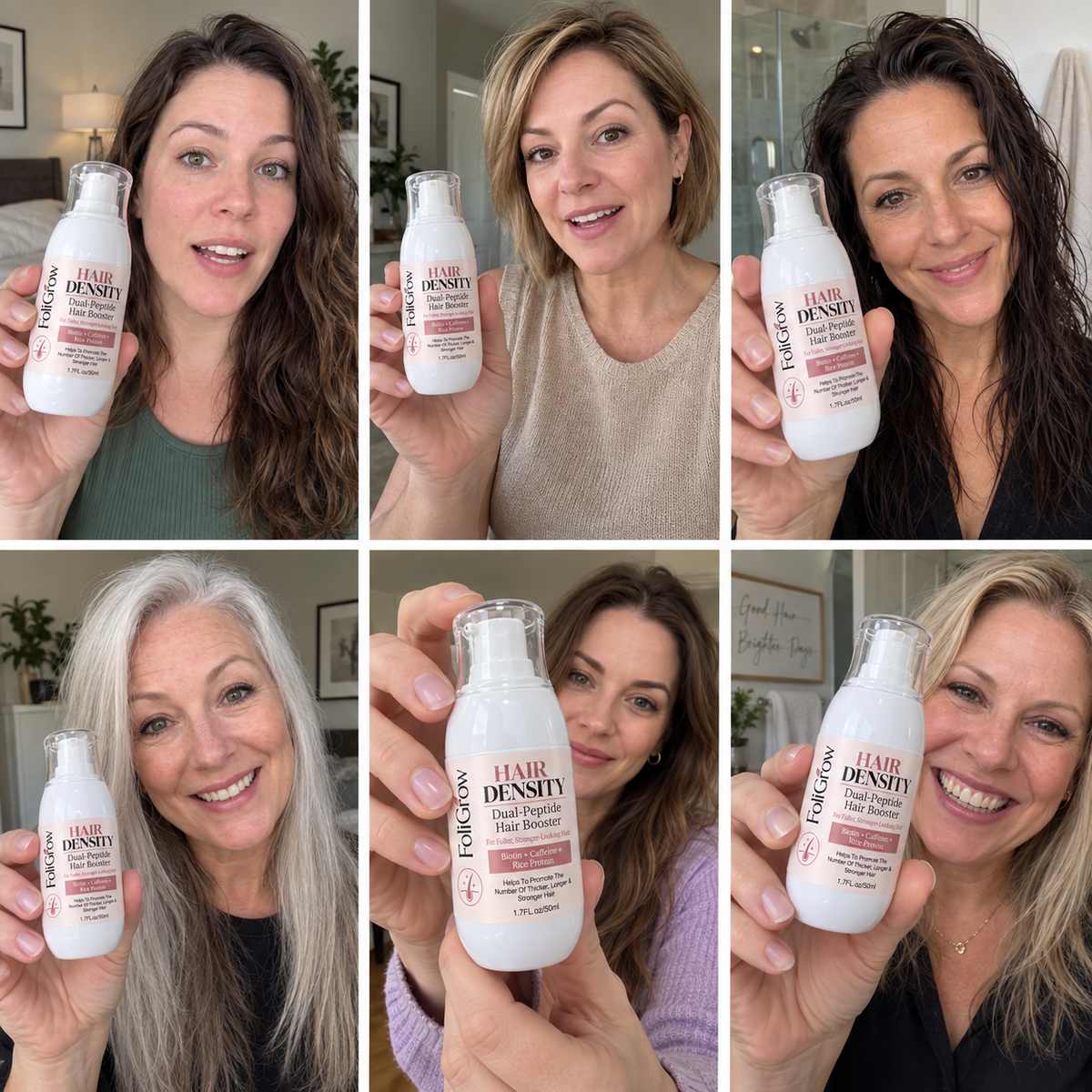 EXCLUSIVE DEAL 70% OFF🔥FoliGrow™ Advanced Dual-Peptide Hair Booster