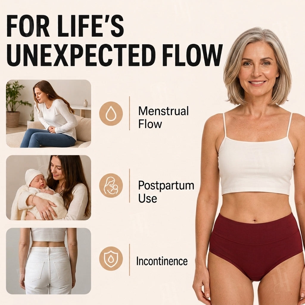 🌸💖Last Day 60% OFF| Washable Leak-Proof Incontinence Panties - 100% Invisible Smart Protection