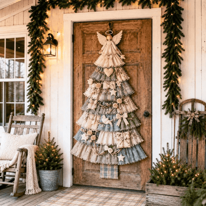 DIY Oversized Patchwork Christmas Tree Door Hanger Kit