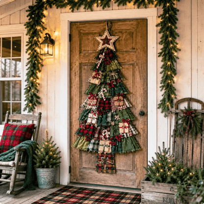DIY Oversized Patchwork Christmas Tree Door Hanger Kit