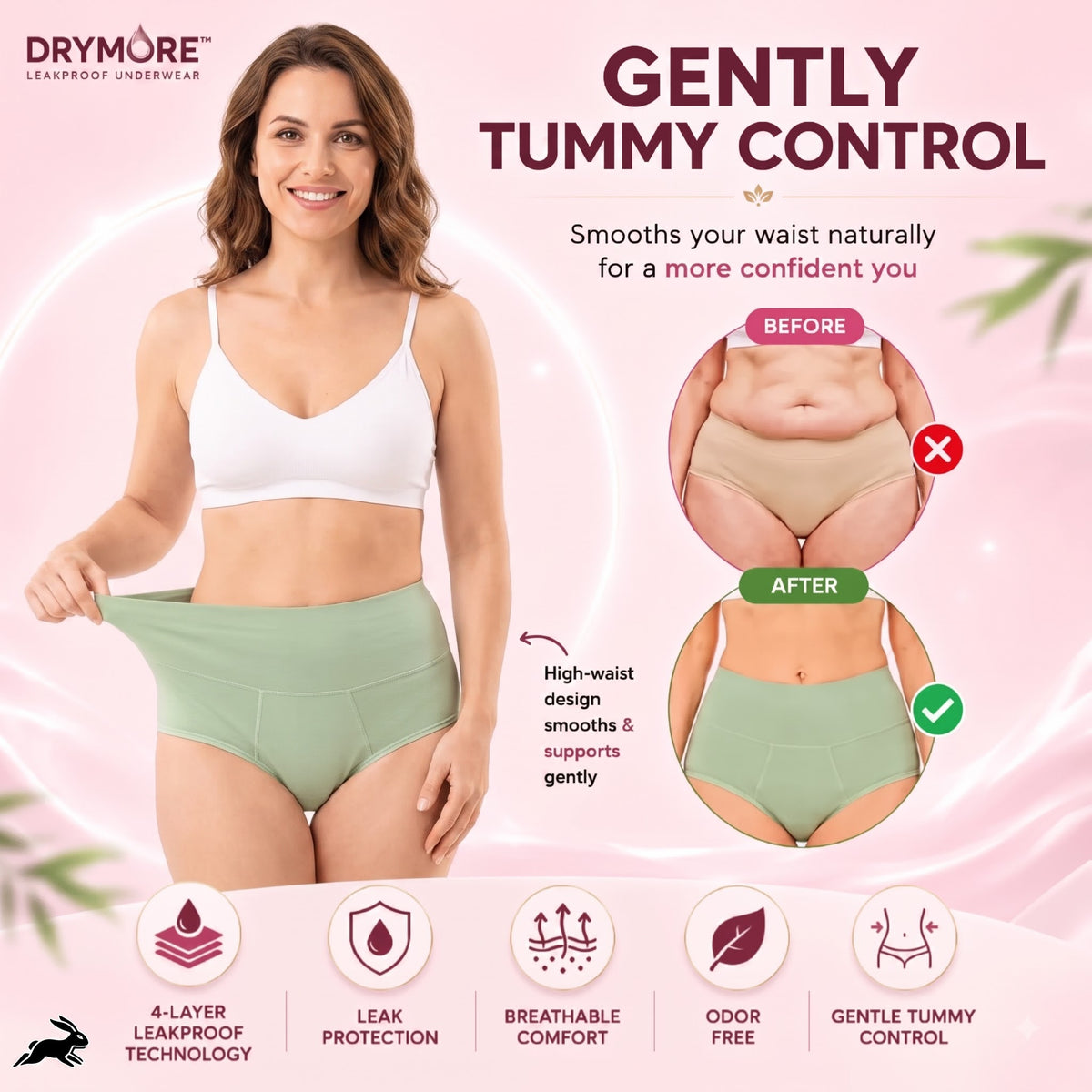 Drymore™ Postpartum Bamboo Leakproof Underwear