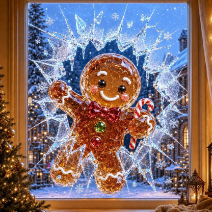 ⛄ 19.7'' Crystal Christmas Break-In Window Decal