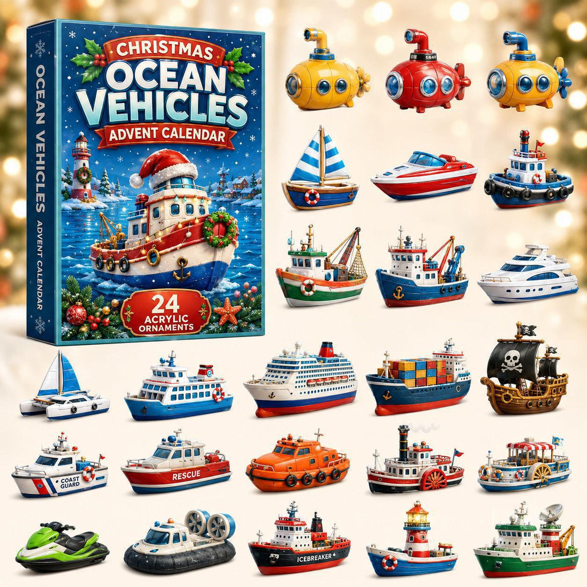 🔥HOT SALE 50% OFF - ✨Transportation Vehicles Advent Calendar 2026 - Vehicle Blind Boxes