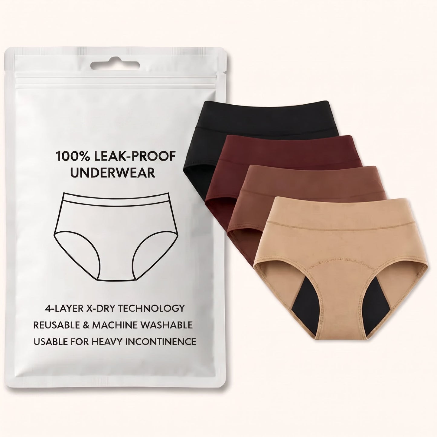 🌸💖Last Day 60% OFF| Washable Leak-Proof Incontinence Panties - 100% Invisible Smart Protection