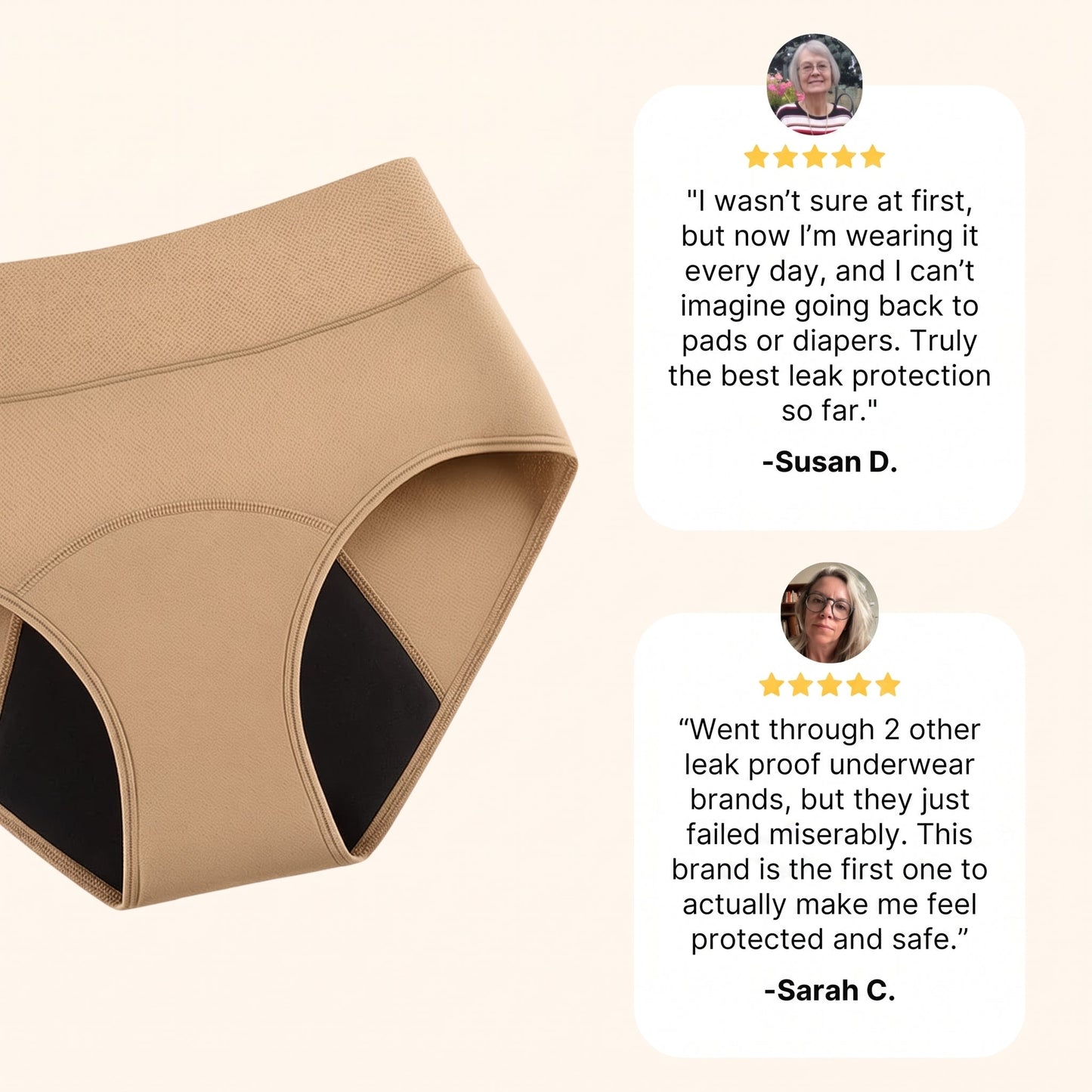 🌸💖Last Day 60% OFF| Washable Leak-Proof Incontinence Panties - 100% Invisible Smart Protection