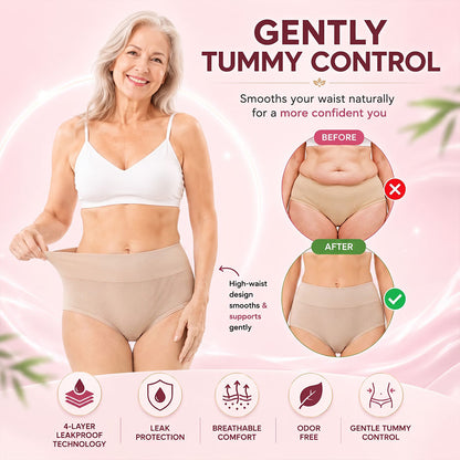 🔥BEST DEAL 80% OFF+ 🎁 Elvessa™ High-Waist Bamboo Leakproof Underwear