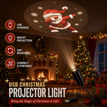 🔥60% OFF NOW✨ Plug-&-Play HD Christmas Projector