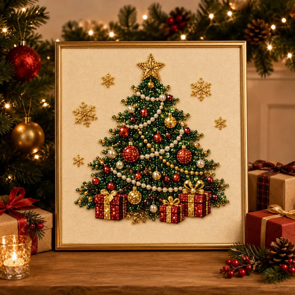 DIY Christmas Pearl Diamond Painting Art Kit 🎅