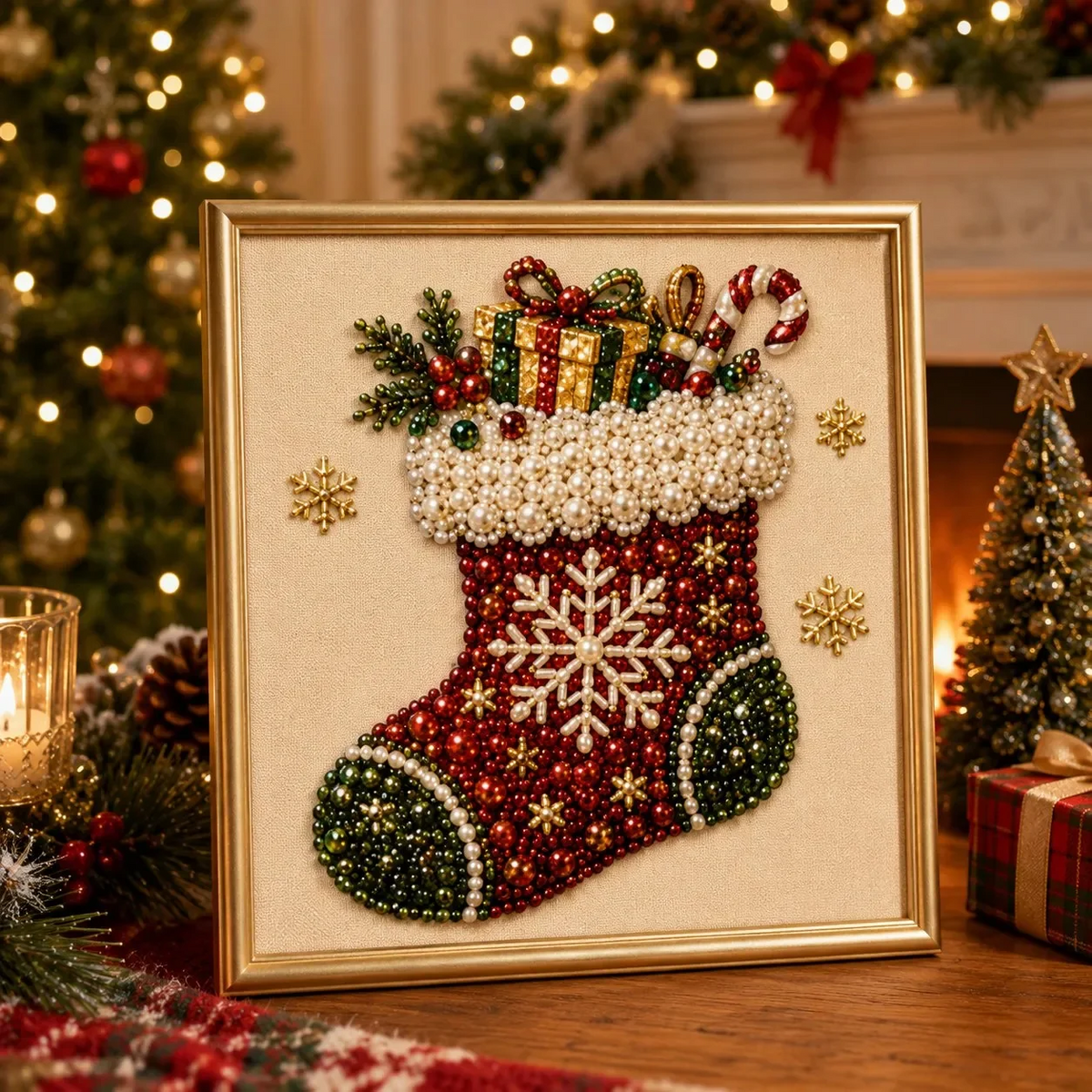 DIY Christmas Pearl Diamond Painting Art Kit 🎅