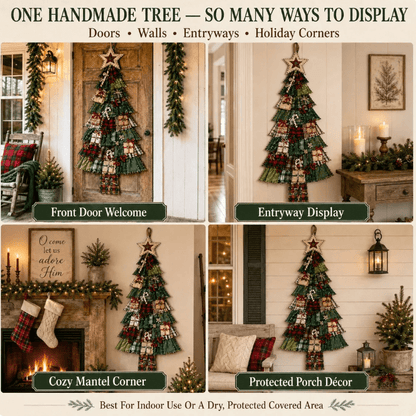 DIY Oversized Patchwork Christmas Tree Door Hanger Kit