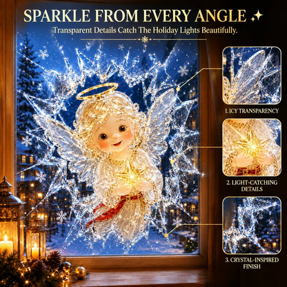 ⛄ 19.7'' Crystal Christmas Break-In Window Decal