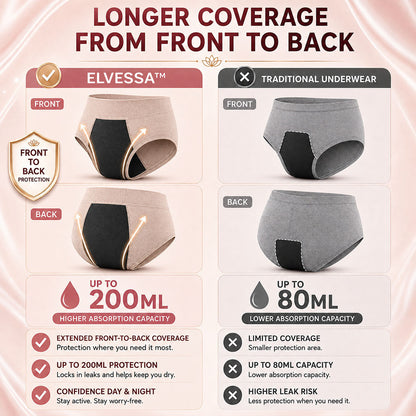 🔥BEST DEAL 80% OFF+ 🎁 Elvessa™ High-Waist Bamboo Leakproof Underwear