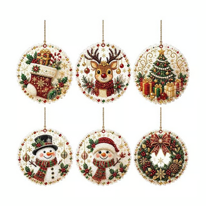🔥70% OFF! Last Day Promotion!🎄Christmas DIY Diamond Painting Ornaments