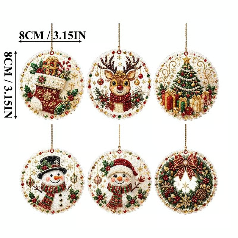 🔥70% OFF! Last Day Promotion!🎄Christmas DIY Diamond Painting Ornaments