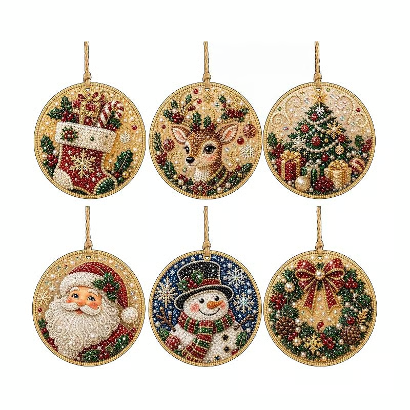 🔥70% OFF! Last Day Promotion!🎄Christmas DIY Diamond Painting Ornaments