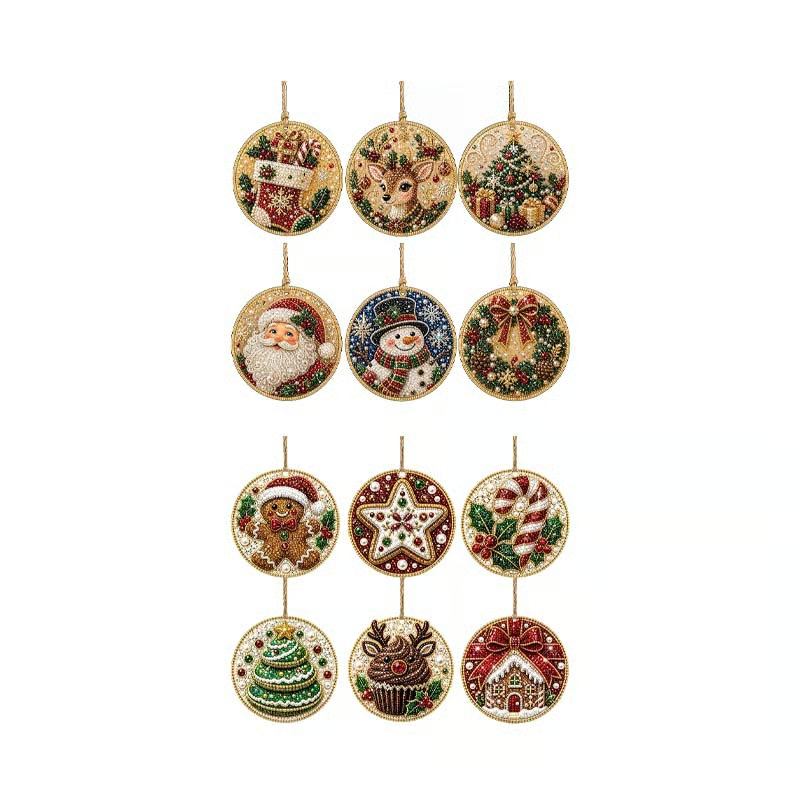 🔥70% OFF! Last Day Promotion!🎄Christmas DIY Diamond Painting Ornaments
