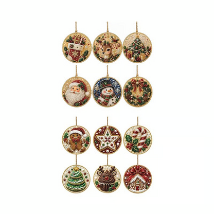🔥70% OFF! Last Day Promotion!🎄Christmas DIY Diamond Painting Ornaments