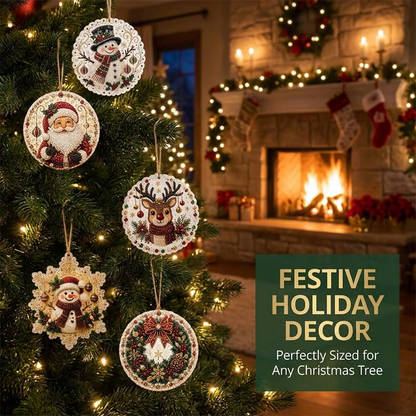 🔥70% OFF! Last Day Promotion!🎄Christmas DIY Diamond Painting Ornaments