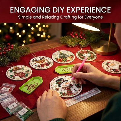🔥70% OFF! Last Day Promotion!🎄Christmas DIY Diamond Painting Ornaments