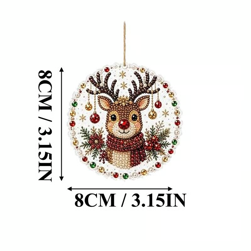 🔥70% OFF! Last Day Promotion!🎄Christmas DIY Diamond Painting Ornaments