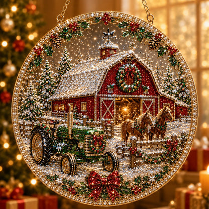 Christmas Suncatcher Diamond Art Hanging Ornament Kit