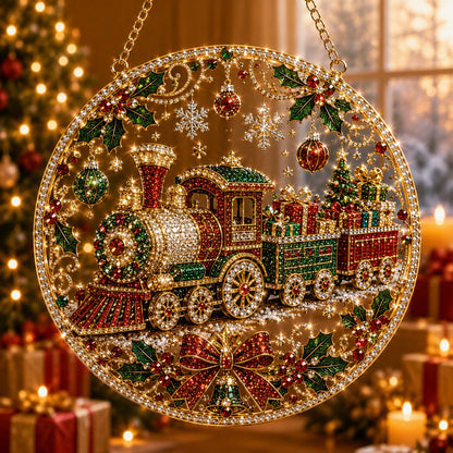 Christmas Suncatcher Diamond Art Hanging Ornament Kit