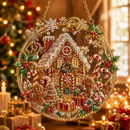Christmas Suncatcher Diamond Art Hanging Ornament Kit