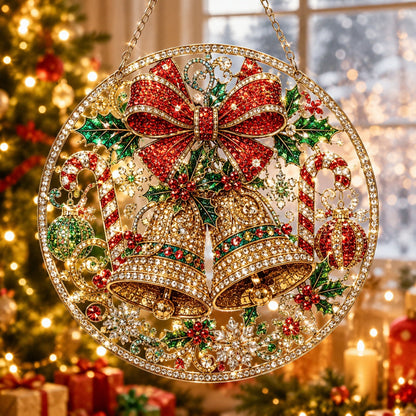 Christmas Suncatcher Diamond Art Hanging Ornament Kit